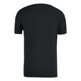 Black Fashion Casual Patchwork Hot Drill O Neck T-Shirts