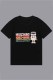 Black Fashion Casual Print Letter O Neck T-Shirts