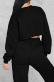 Red Fashion Casual Solid Patchwork Hooded Collar Long Sleeve Two Pieces