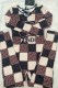 Brown Fashion Print Patchwork Letter O Neck Jumpsuits