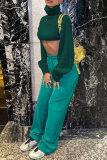 Green Street Solid Patchwork Turtleneck Tops