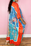 Colour Casual Print Cardigan Cardigan Collar Outerwear