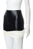 Grey Sexy Solid Patchwork Skinny High Waist Pencil Solid Color Bottoms