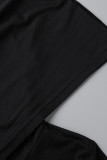 Grey Casual Sportswear Solid Draw String Frenulum Hooded Collar Long Sleeve Two Pieces