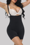 Black Sexy Solid Patchwork Bustiers