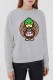 Grey Street Print Letter O Neck Tops