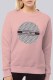 Pink Street Print Letter O Neck Tops