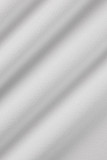 Grey Casual Sportswear Solid Draw String Frenulum Hooded Collar Long Sleeve Two Pieces
