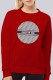 Red Street Print Letter O Neck Tops