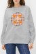 Grey Street Print Letter O Neck Tops