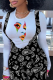 White Casual Street Print Patchwork O Neck Tops