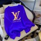 Royal Blue Casual Print Letter O Neck Tops
