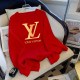 Red Casual Print Letter O Neck Tops