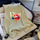 Apricot Casual Print Letter O Neck Tops