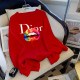 Red Casual Print Letter O Neck Tops