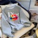 Grey Casual Print Letter O Neck Tops