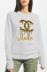 Grey Street Print Letter O Neck Tops