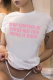 White Casual Sweet Print Patchwork Letter O Neck T-Shirts
