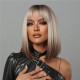 Gradient Color Casual Gradual Change Patchwork Wigs