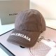 Grey Vintage Simplicity Letter Embroidered Hat
