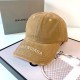 Camel Vintage Simplicity Letter Embroidered Hat