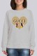 Grey Street Character Print Letter O Neck Tops