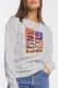 Grey Street Print Letter O Neck Tops