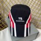 Red Stripe Casual Letter Embroidered Patchwork Hat