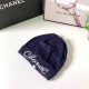 Navy Blue Street Letter Sequins Hat