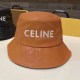 Caramel Colour Vintage Letter Embroidered Hat