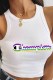 White Street Print Letter O Neck Tops