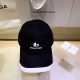 Black Casual Letter Patchwork Hat