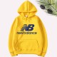 Yellow Casual Print Letter Hooded Collar Tops
