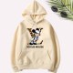 Apricot Casual Character Print Letter Hooded Collar Tops