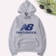 Grey Casual Print Letter Hooded Collar Tops