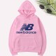 Pink Casual Print Letter Hooded Collar Tops