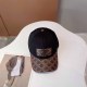 Black Vintage Letter Embroidered Hat