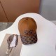 Dark Brown Vintage Letter Embroidered Hat