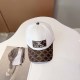 White Vintage Letter Embroidered Hat