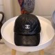 Black Vintage Letter Embroidered Hat
