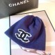 Deep Blue Street Letter Patchwork Hat