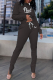 Black Casual Street Print Patchwork Letter O Neck Long Sleeve Two Pieces