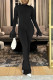 Black Sexy Solid Patchwork Backless O Neck Regular Jumpsuits