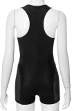 Red Sexy Casual Solid V Neck Sleeveless Skinny Romper