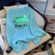 Baby Blue Casual Print Letter O Neck Tops