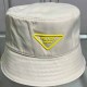 White Simplicity Letter Patchwork Hat