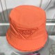 Orange Casual Solid Embroidered Letter Hat