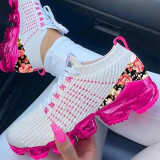 White Casual Sportswear Patchwork Sports Shoes