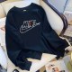 Black Casual Print Letter O Neck Tops