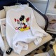 White Casual Character Print Patchwork O Neck Tops